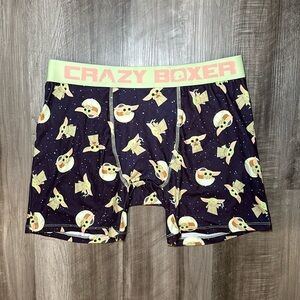 Star Wars The Mandalorian Baby Yoda Crazy Boxer Boxer Brief - Large